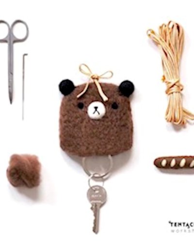 Needle felting key case (Level1) by Lookplu8 Zipevent