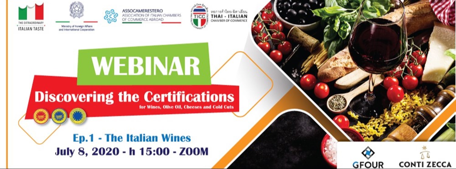 True Italian Taste Webinar: the Italian Wines – EP. 1 Zipevent
