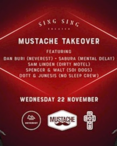 Mustache Takeover at Sing Sing Theater Zipevent