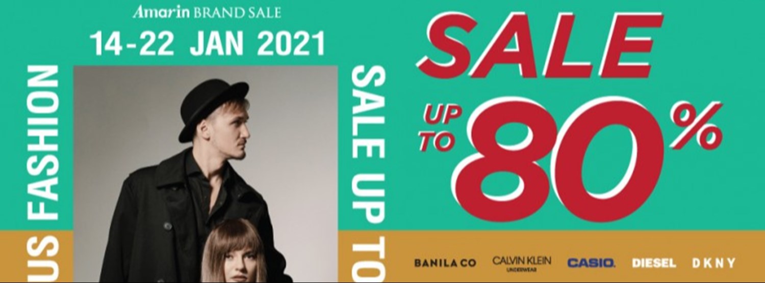 Amarin Brand Sale : Fabulous Fashion Sale up to 70% Zipevent
