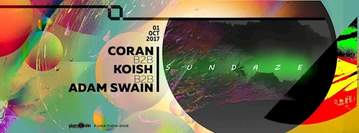 GLOW SunDaze w/ Coran x Koish x Adam Swain Zipevent