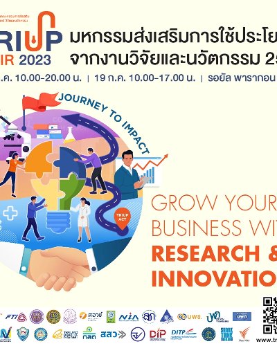 มหกรรมส่งเสริมการใช้ประโยชน์จากงานวิจัยและนวัตกรรม ประจำปี 2566 (TRIUP FAIR 2023) Zipevent