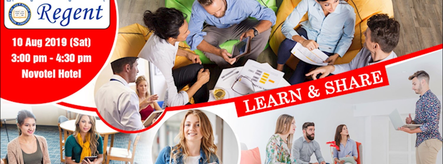 Regent Education မွ ၾကီးမွဴးက်င္းပမည့္ Learn & Share အစီအစဥ္ Zipevent