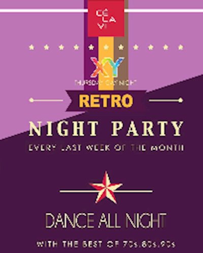 XY Thursdays August 31th "retro night at CÉ La Vi Bkk Zipevent