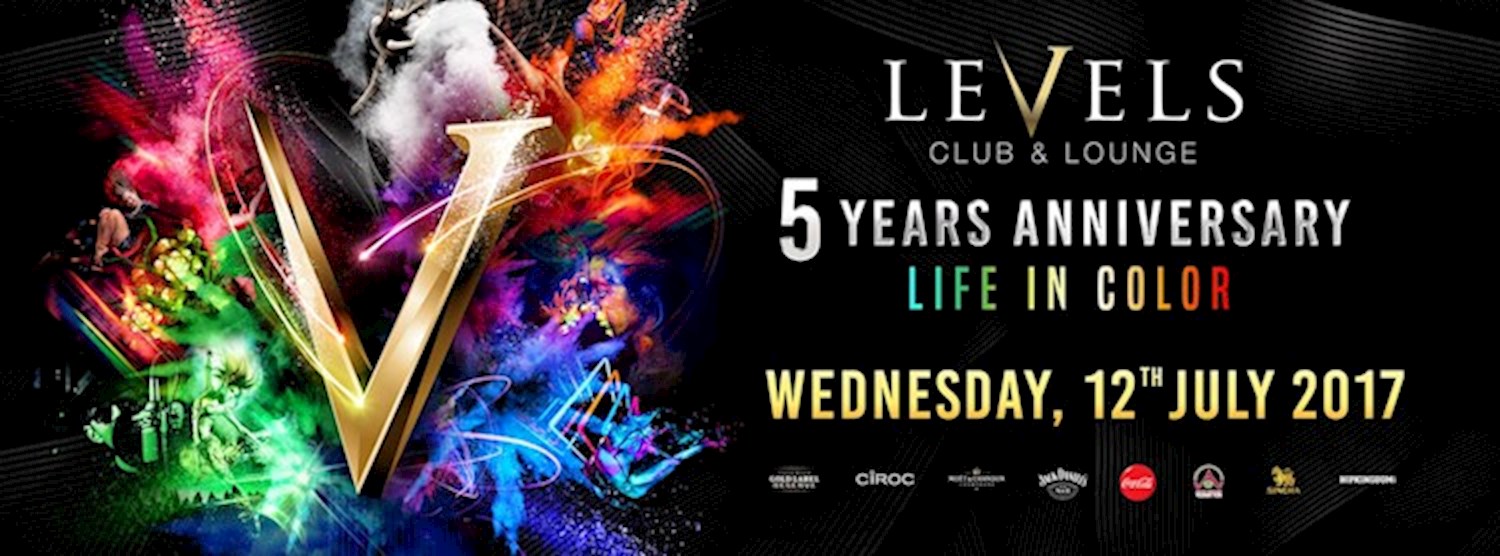 Levels 5 Years Anniversary - LIFE IN COLOR Zipevent
