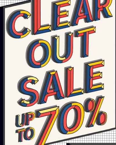 Yeah! Clear Out Sale up to 70% Zipevent