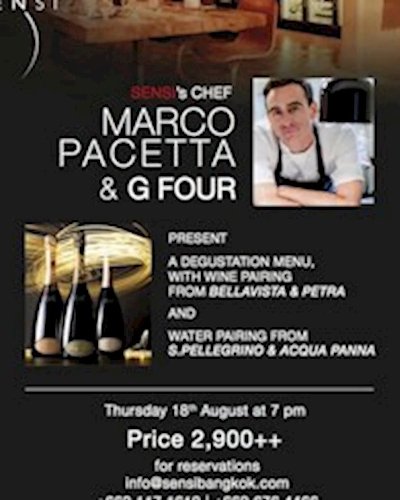 Sensi's Chef Marco Pacetta & G Four present Wine Dinner Bellavista and Petra with Brand Ambassador presence - San Pellegrino, Acqua Panna Zipevent