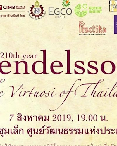 210th year Mendelssohn with The Virtuosi of Thailand Zipevent