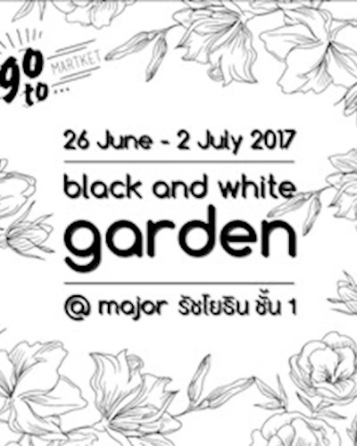 Black & white Garden Zipevent