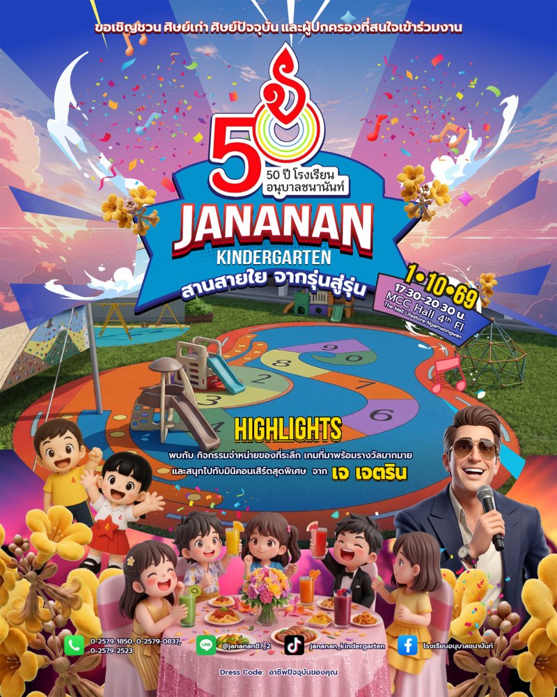 50 ปี โรงเรียนอนุบาลชนานันท์ Zipevent