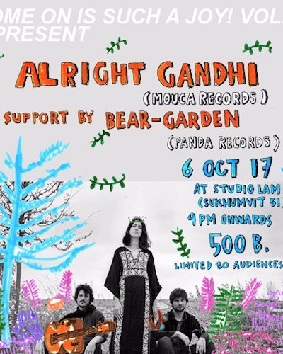 Alright Gandhi (Mouca Label Berlin) support by Bear-Garden Zipevent