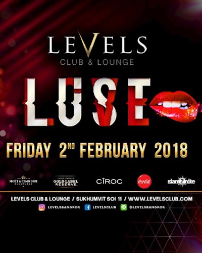 LUST at Levels l Every first Friday of the month Zipevent
