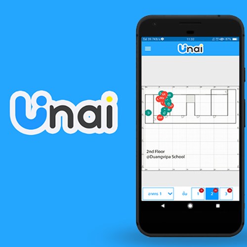 UNAI Warehouse: ระบบระบุตำแหน่งภายในอาคาร/คลังสินค้าด้วยเทคโนโลยีบลูทูธพลังงานต่ำ Zipevent