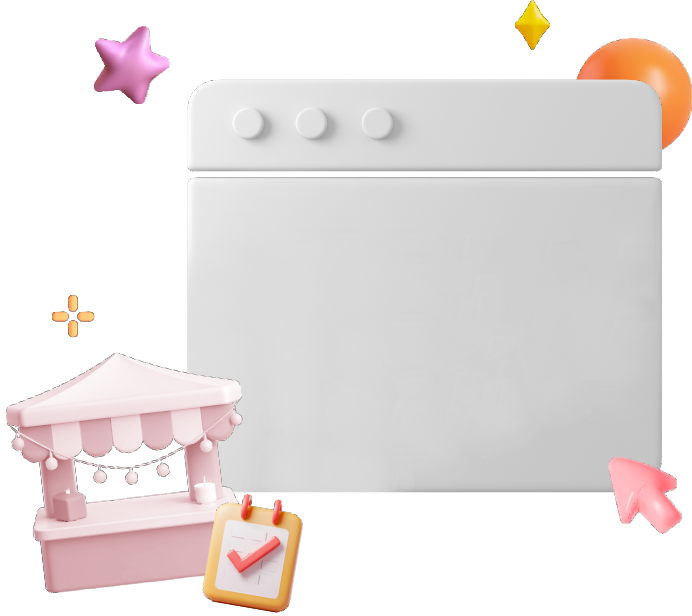 Illustration of booth booking