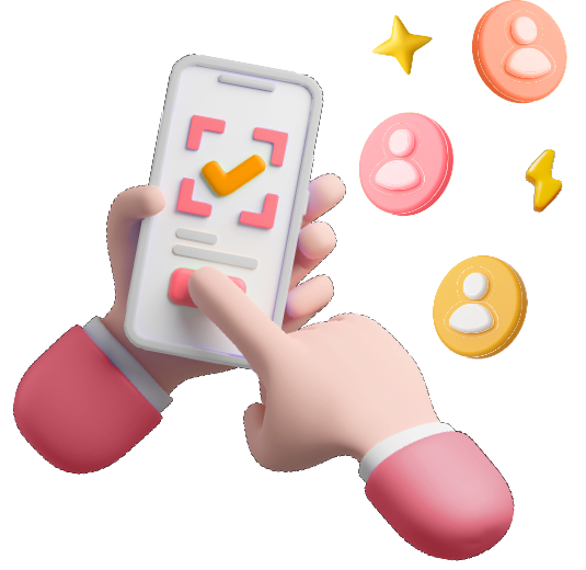 Illustration of check-in application