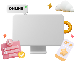 Illustration of online event